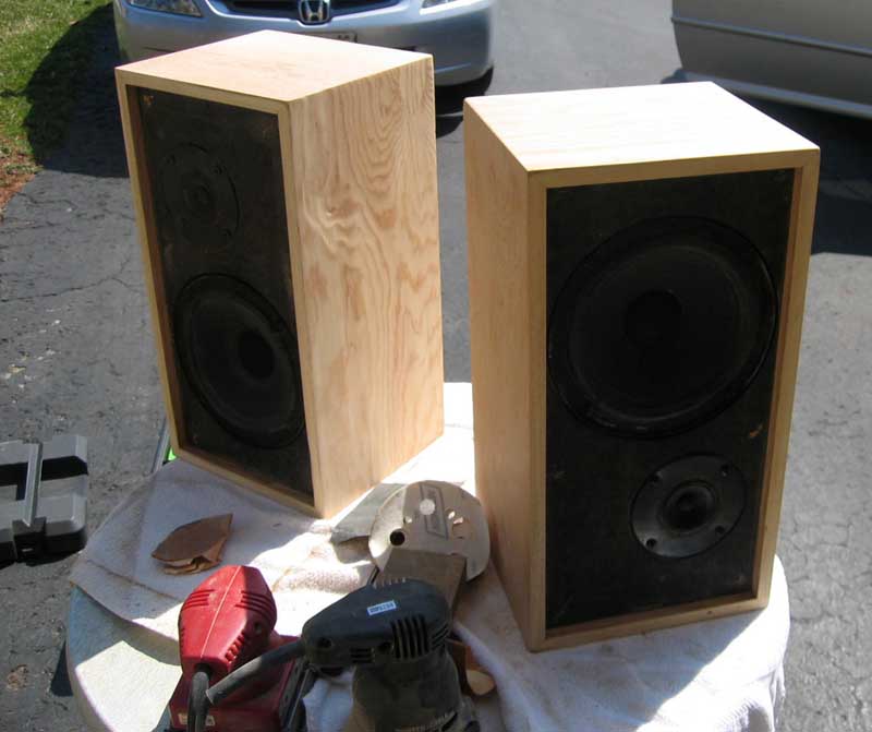 AR 4X speakers - sanding