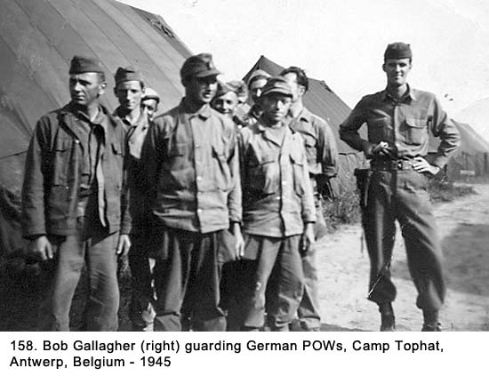 Bob Gallagher and German POWs