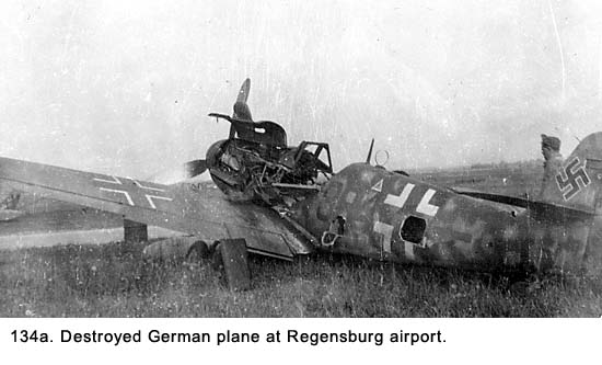 Regensburg - Destroyed German Plane