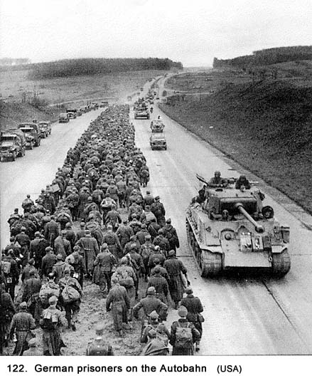 German prisoners on Autobahn