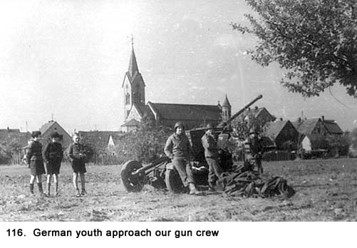 Hanau Germany children approach gun pit