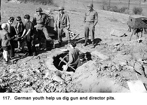 Hanau Germany children dig gun pit