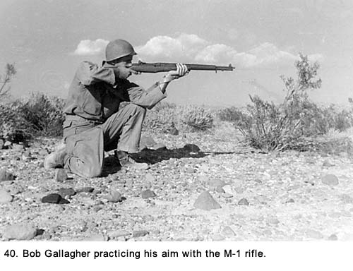 M-1 Rifle Taking Aim