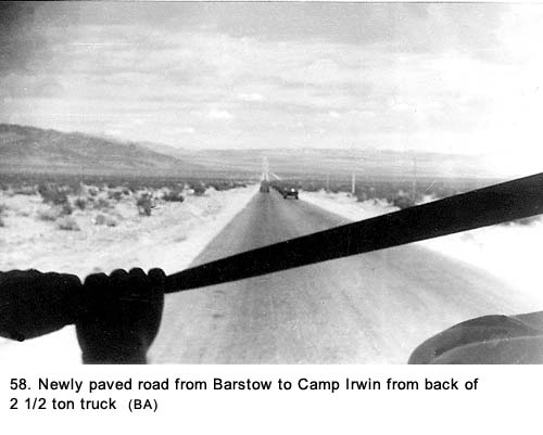 Road between Barstow and Camp Irwin