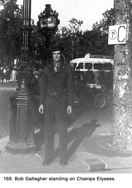 Bob Gallagher in Paris on Furlough - World War II