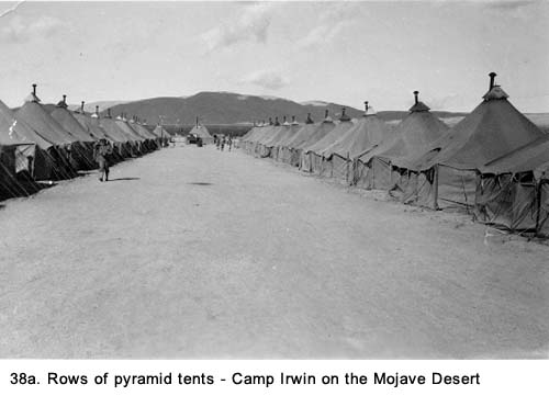 Camp Irwin Pyramid Tents Mohave Desert