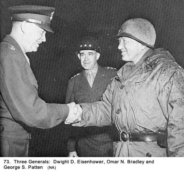 General Eisenhower, General Bradley, General Patten
