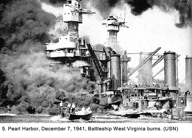 Pearl Harbor, West Virginia burns